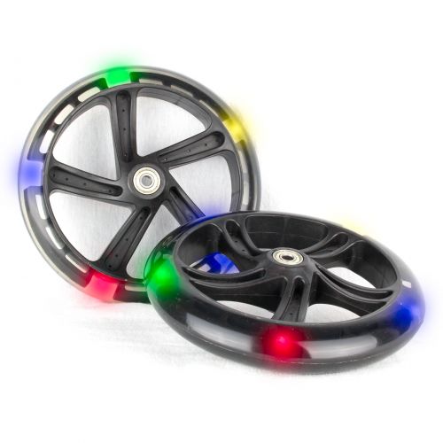 Scooter Wheels LED Flash 120*20mm PU Children Scooters Replacement Wheels  Muti Colors Lighting Accessories