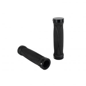 Lock-On grips aluminum handles Soft rubber for City Roller - 1 pair black